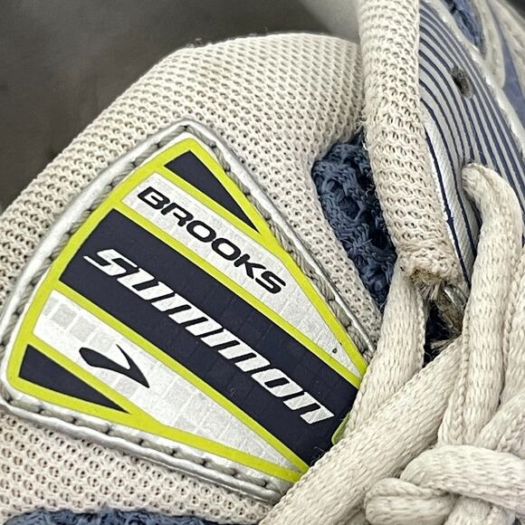 Brooks Silver and Blue Athletic Shoes - Picture 6 of 14